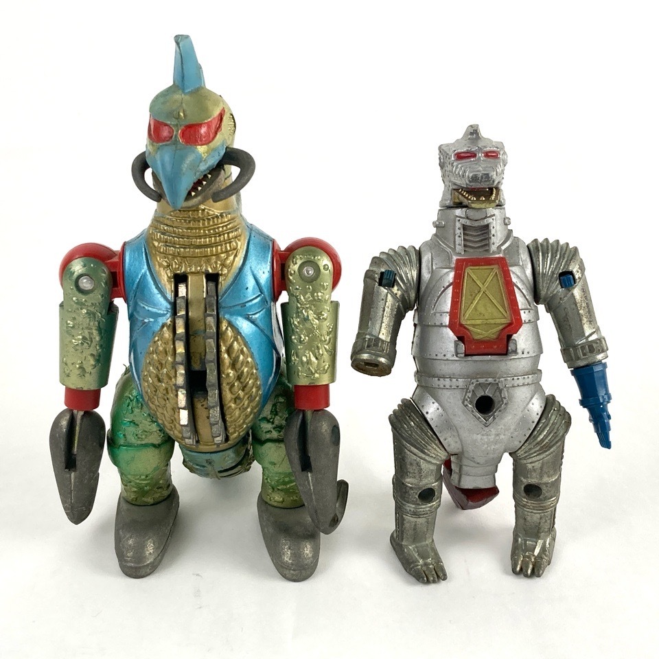 ブルマァク ブルペット Z 合金 ガイガン メカゴジラ 当時物 2点 本体のみ 現状品 東宝 ジンクロン おもちゃ