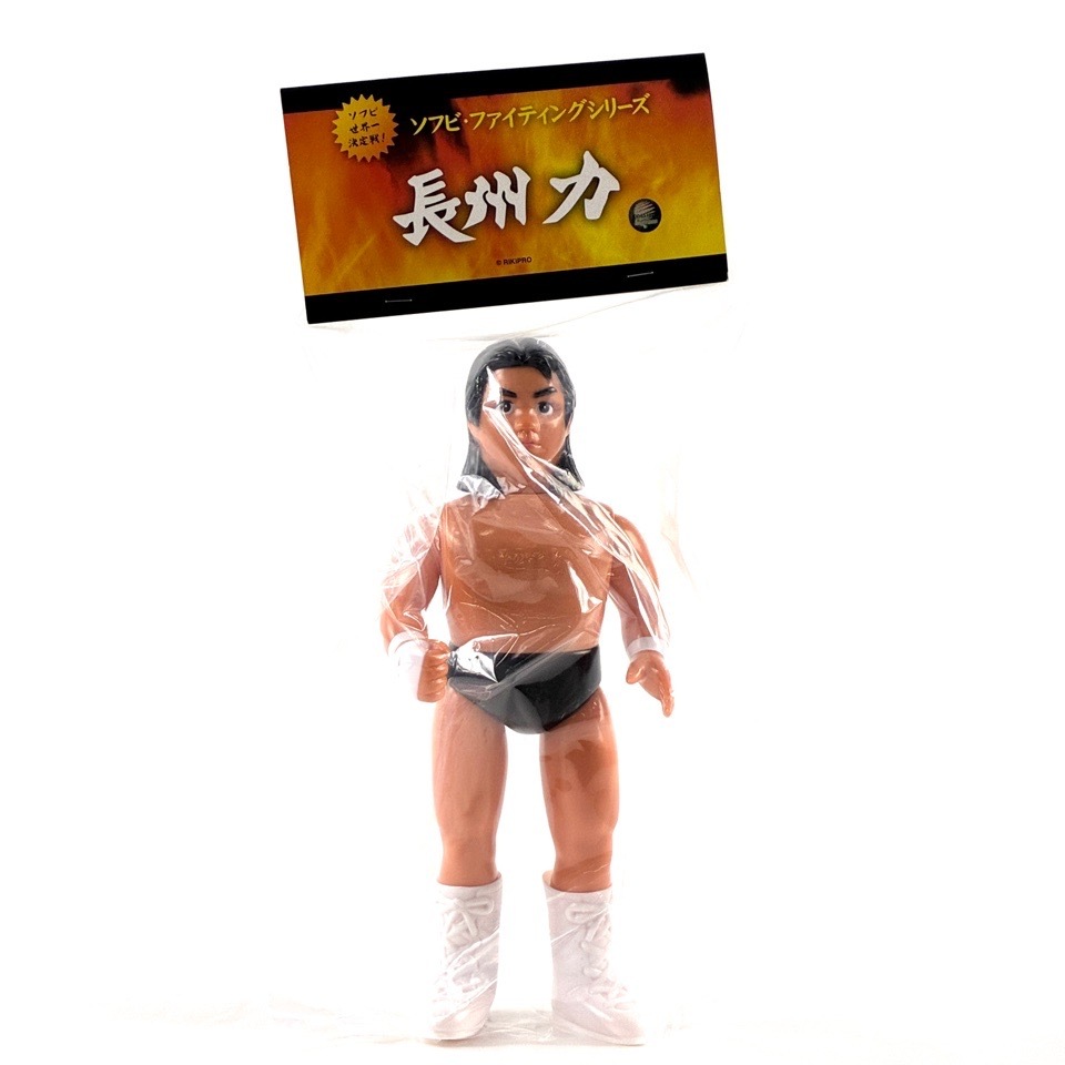 未開封 メディコムトイ ファイティング シリーズ SFS 長州力 革命戦士 版 袋入 ソフビ プロレス パワーホール おもちゃ