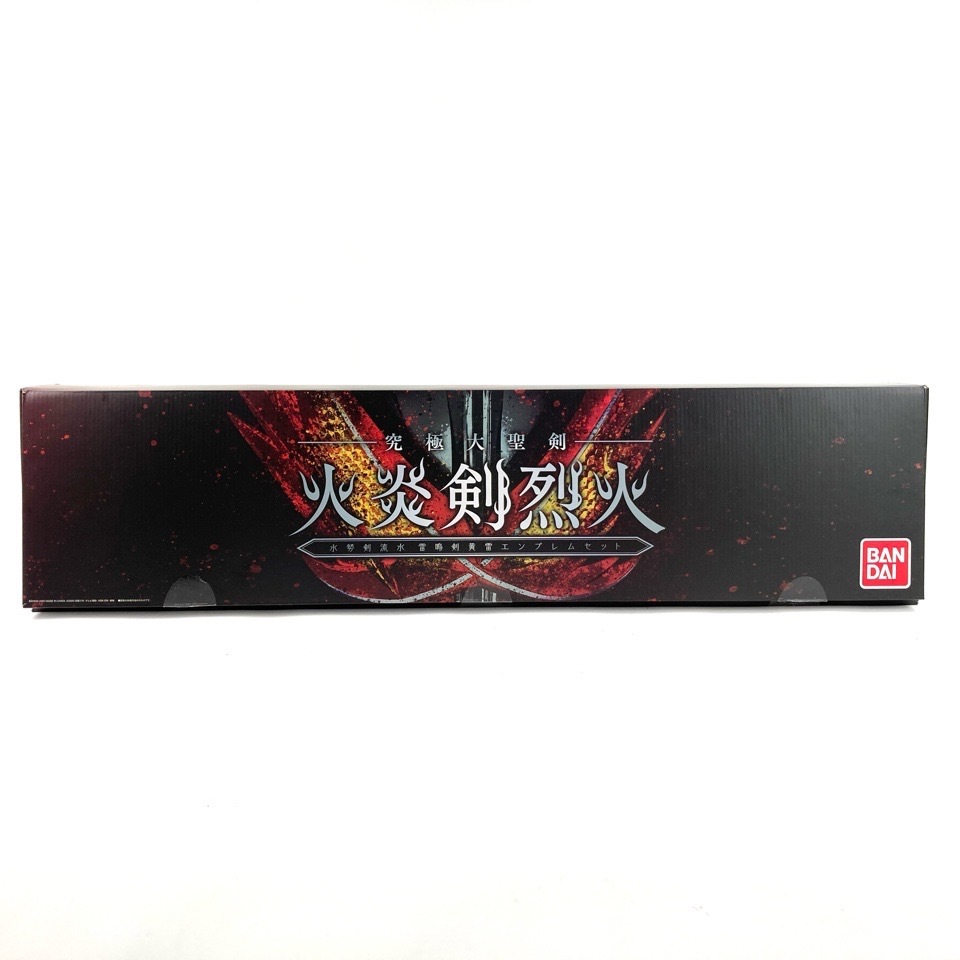 BANDAI バンダイ 仮面ライダー セイバー 究極大聖剣 火炎剣 烈火 水勢剣流水 雷鳴剣黄雷 エンブレムセット 動作確認済 現状品 おもちゃ