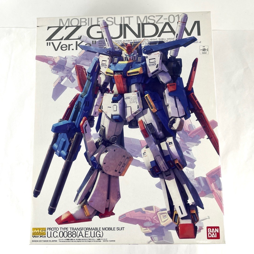 未組立 BANDAI バンダイ MG 1/100 ダブルゼータガンダム Ver Ka ガンダム ZZ U.C.0088 (A.E.U.G.) ガンプラ プラモデル 箱付 現状品 玩具