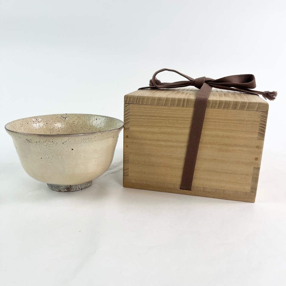 寺垣外 杉本貞光 作 熊川茶碗 共箱 茶道具 陶磁器 骨董