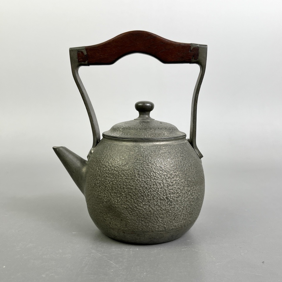 時代 錫製 上手 砲口急須 煎茶器 古美術 唐物 中国骨董 茶道具 骨董