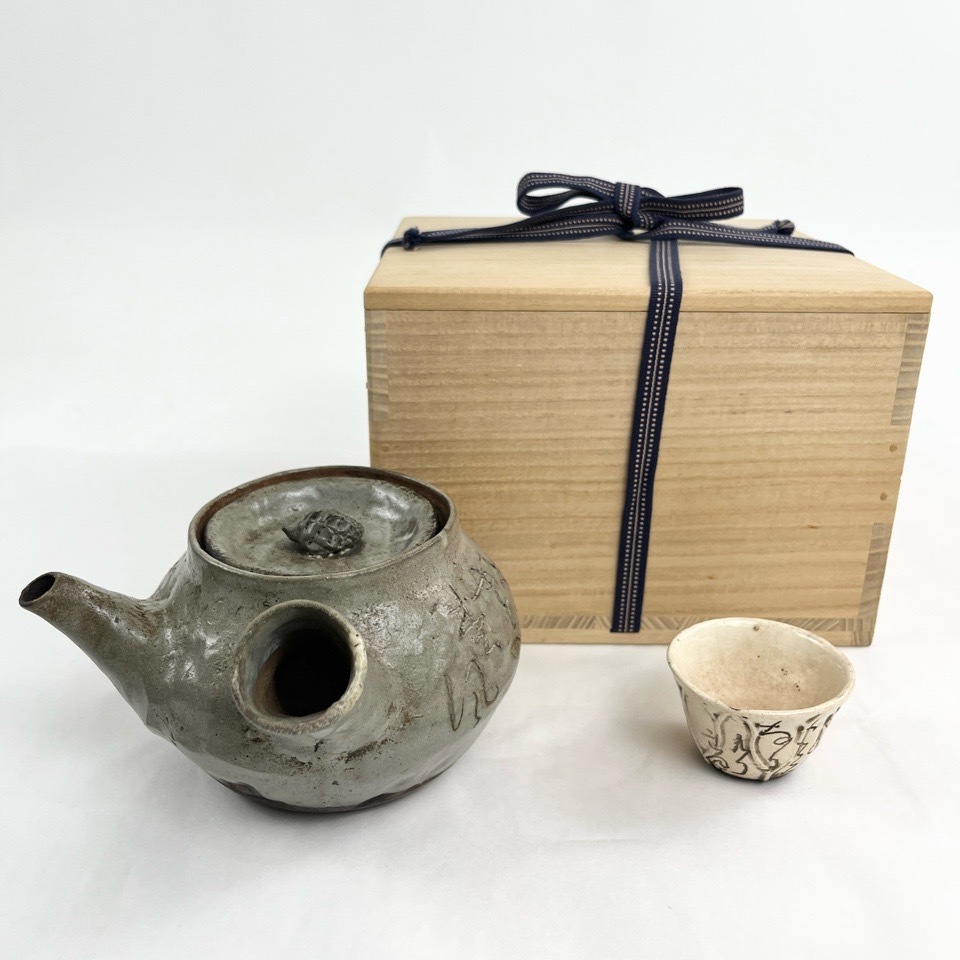 太田垣蓮月 和歌彫急須 合わせ箱 煎茶器 陶磁器 古美術 茶道具 骨董