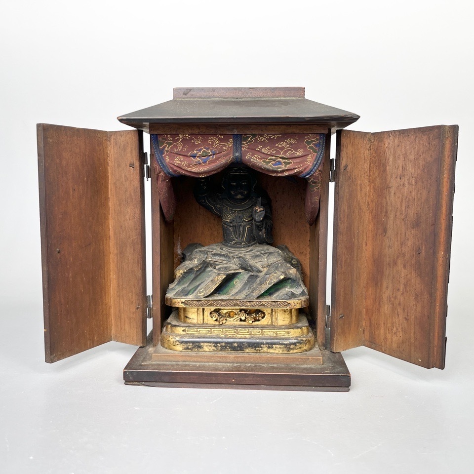時代 木彫仏像 妙見像 厨子 仏具 古美術 骨董 民芸品