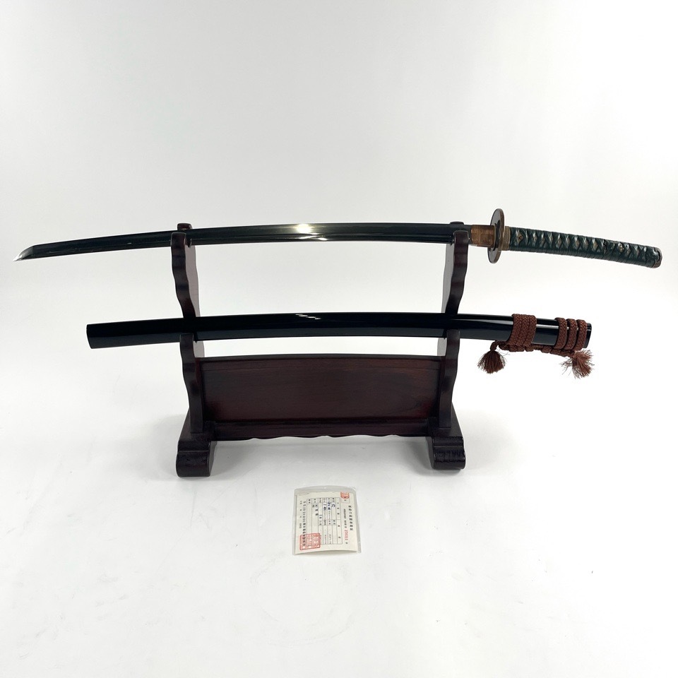 日本刀 長さ70.5cm 反り1.62cm 目くぎ穴1個 拵え 鞘 龍 螺鈿 目貫 獅子 象嵌 時代物 ※同梱不可 骨董