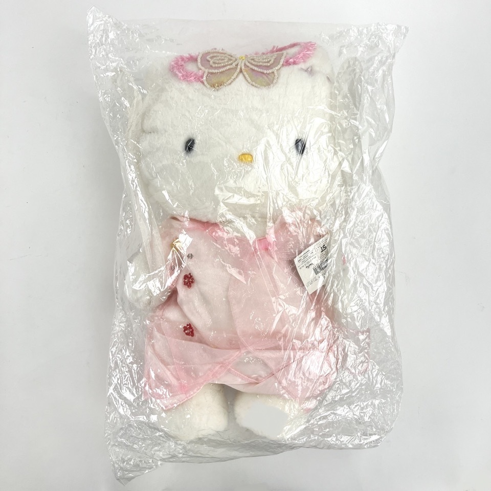 サンリオ Vivitix 限定 2000 ハローキティ ぬいぐるみ L 天女 約42cm キティちゃん 現状品