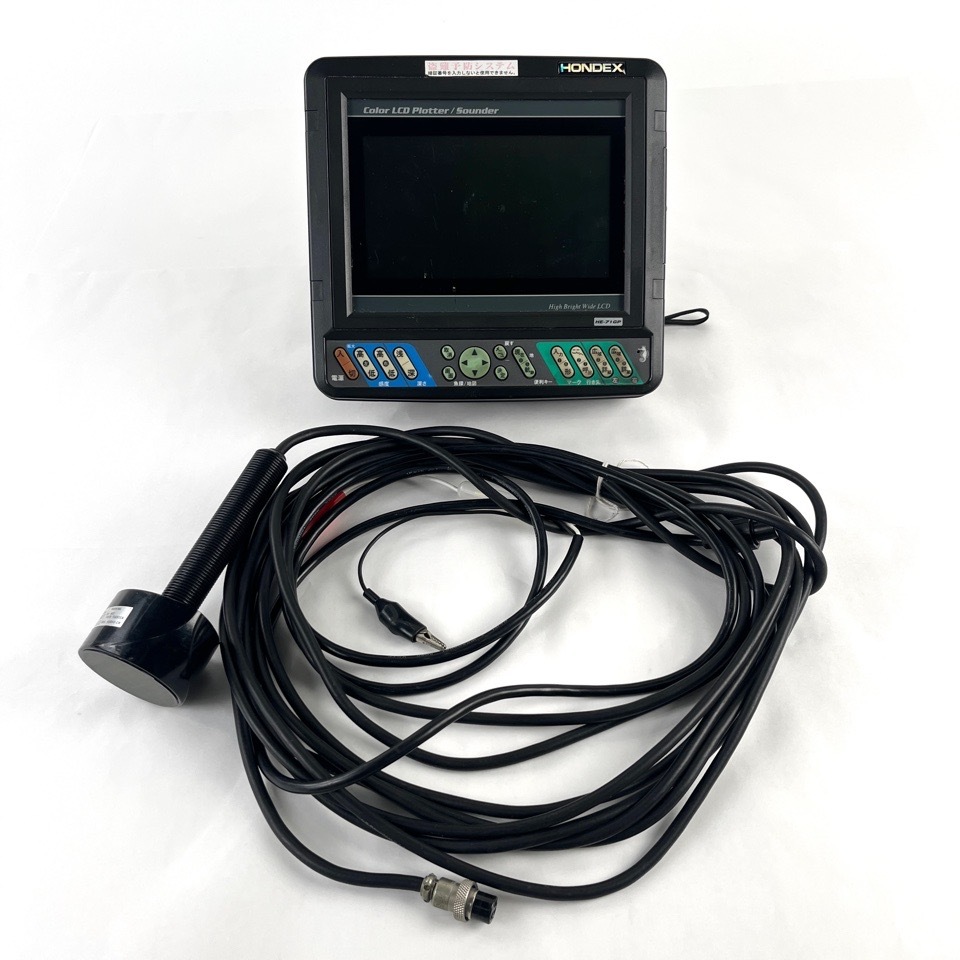 村田製作所 魚群探知機用 200kHz 振動子 HONDEX 7型ワイドカラー液晶GPS魚探プロッター セット UT200LF HE-71GP 現状品