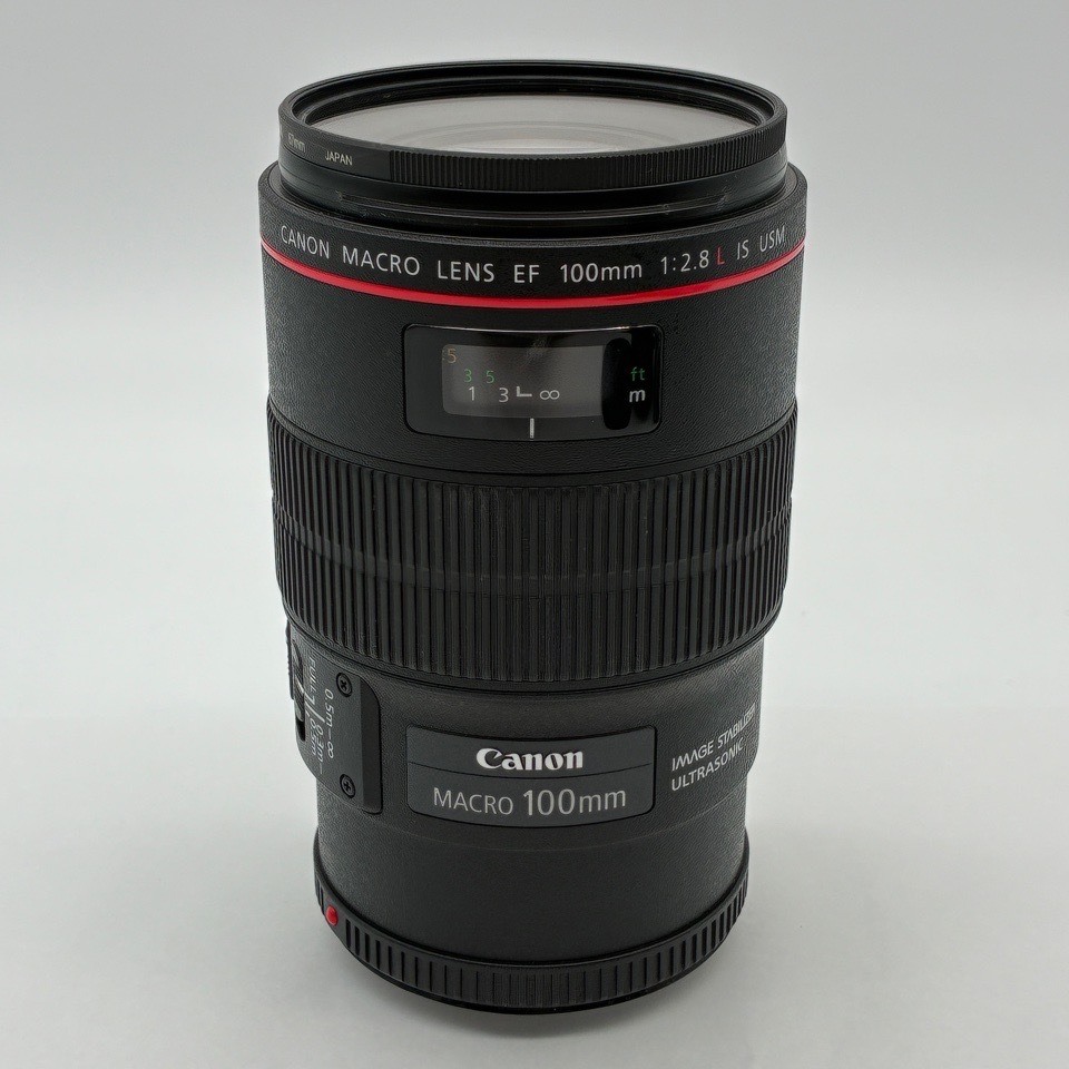 1円〜 Canon キヤノン EF 100mm F2.8L MACRO IS USM 一眼レフ用AFレンズ 箱・ケース付 動作未確認