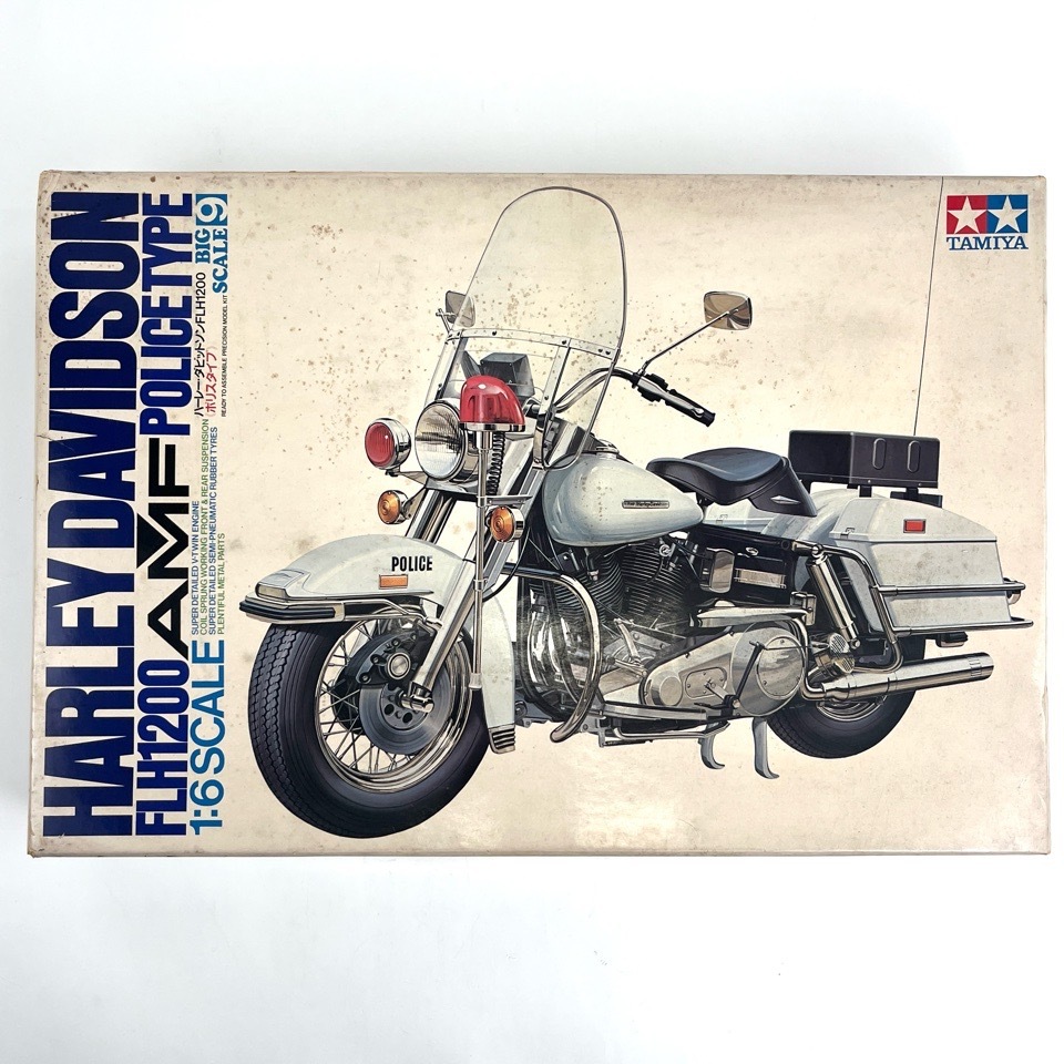 1円~ タミヤ ビッグスケール 1/6 ハーレー・ダビッドソン FLH1200 ポリスタイプ Harley-Davidson POLICE BIKE 現状品 模型 おもちゃ