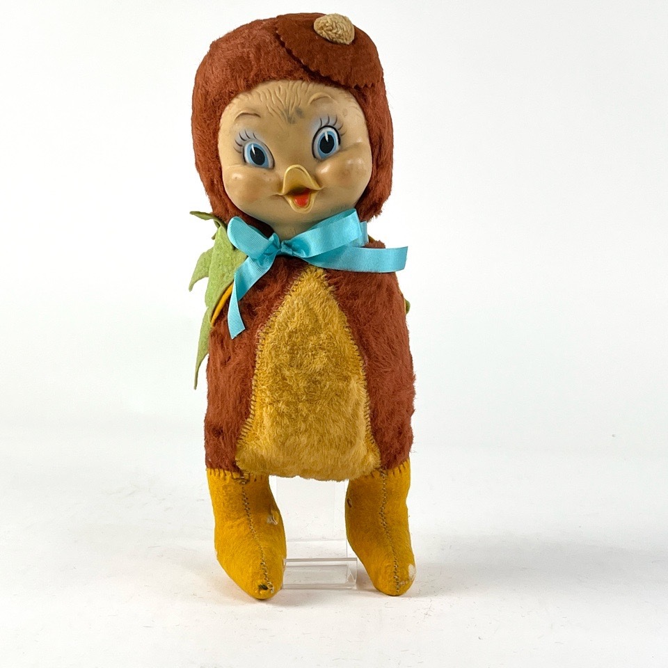 1円~ Gund ガンド ラバーフェイス ドール アヒル Small Duck 約28cm ぬいぐるみ ビンテージ ラシュトン 昭和レトロ おもちゃ