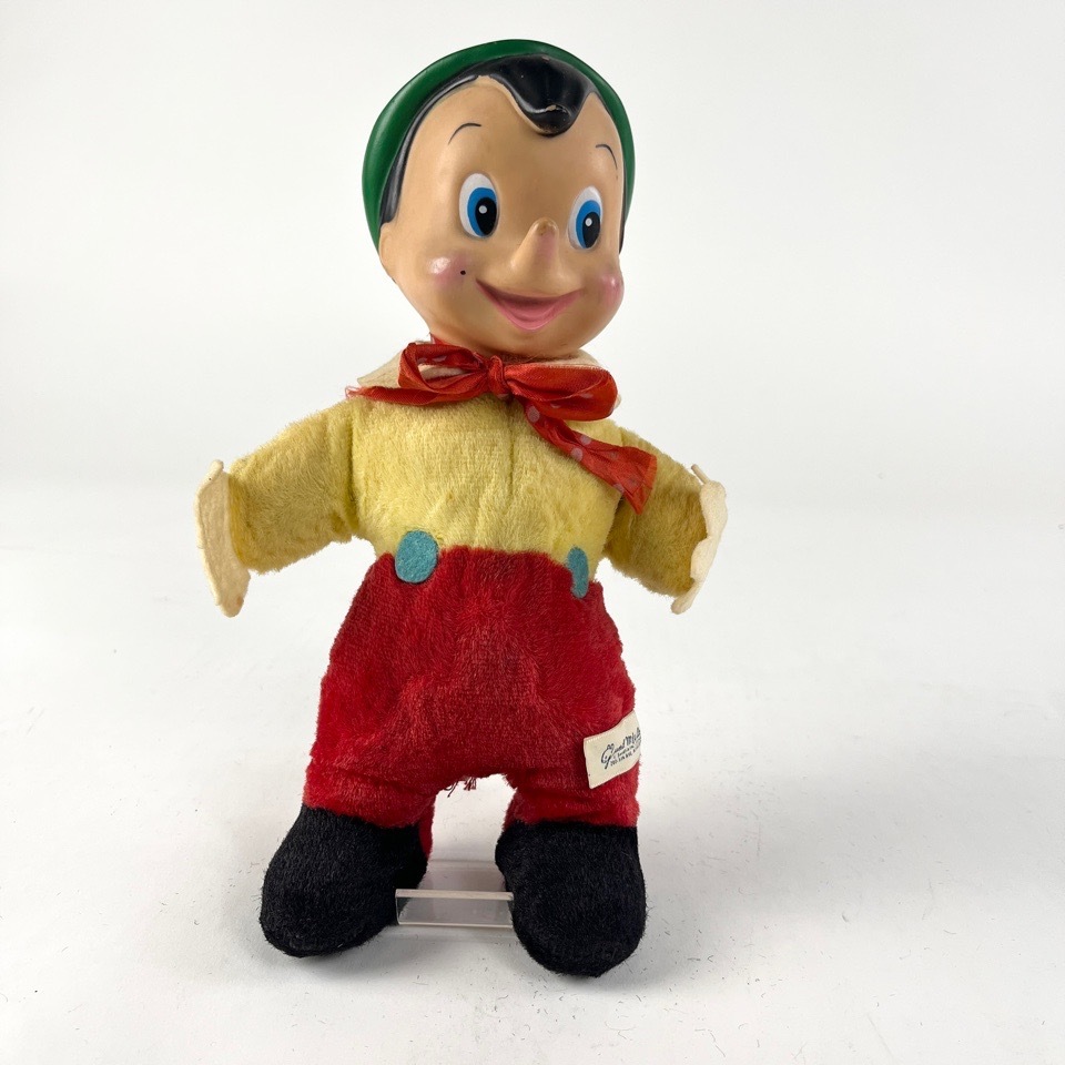 1円~ Gund ガンド ピノキオ PINOCCHIO ラバーフェイス ドール 約28cm ぬいぐるみ ディズニー ビンテージ ラシュトン おもちゃ