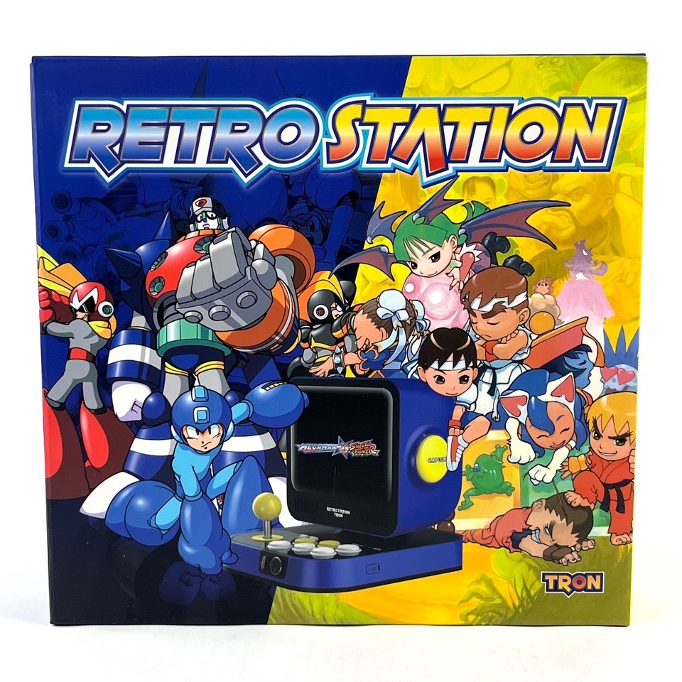 未開封 TRON RETRO STATION レトロステーション ロックマン ストリートファイター BUILT-IN 10GAMES CAPCON カプコン 箱付 おもちゃ
