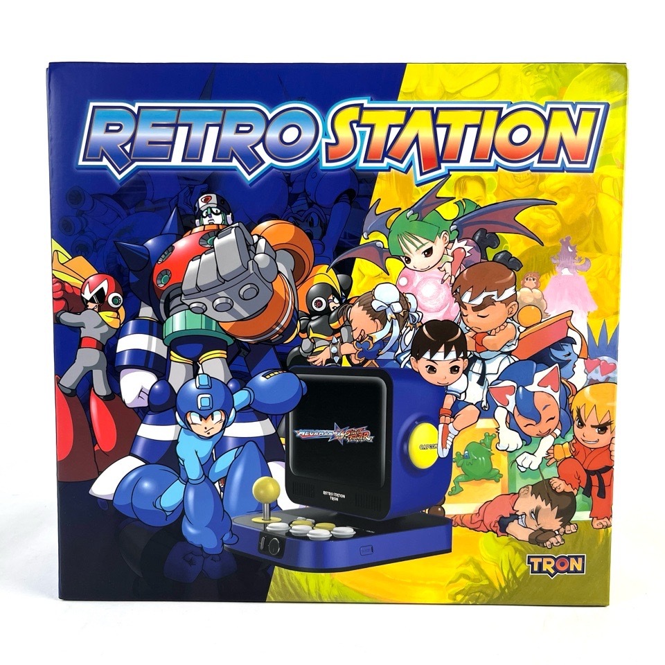 未開封 TRON RETRO STATION レトロステーション ロックマン ストリートファイター BUILT-IN 10GAMES CAPCON カプコン 箱付 おもちゃ