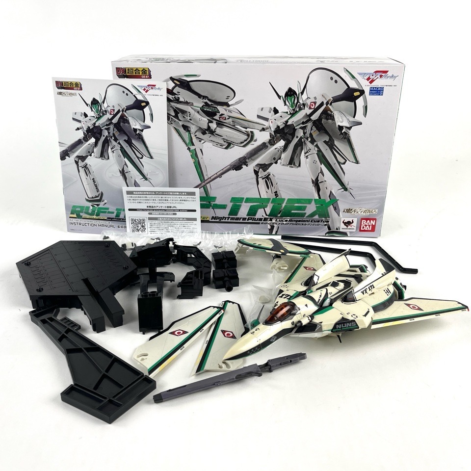 BANDAI バンダイ DX超合金 RVF-171EX ナイトメアプラスEX ルカ・アンジェローニ機 GE-67 マクロスF 箱付 現状品 おもちゃ
