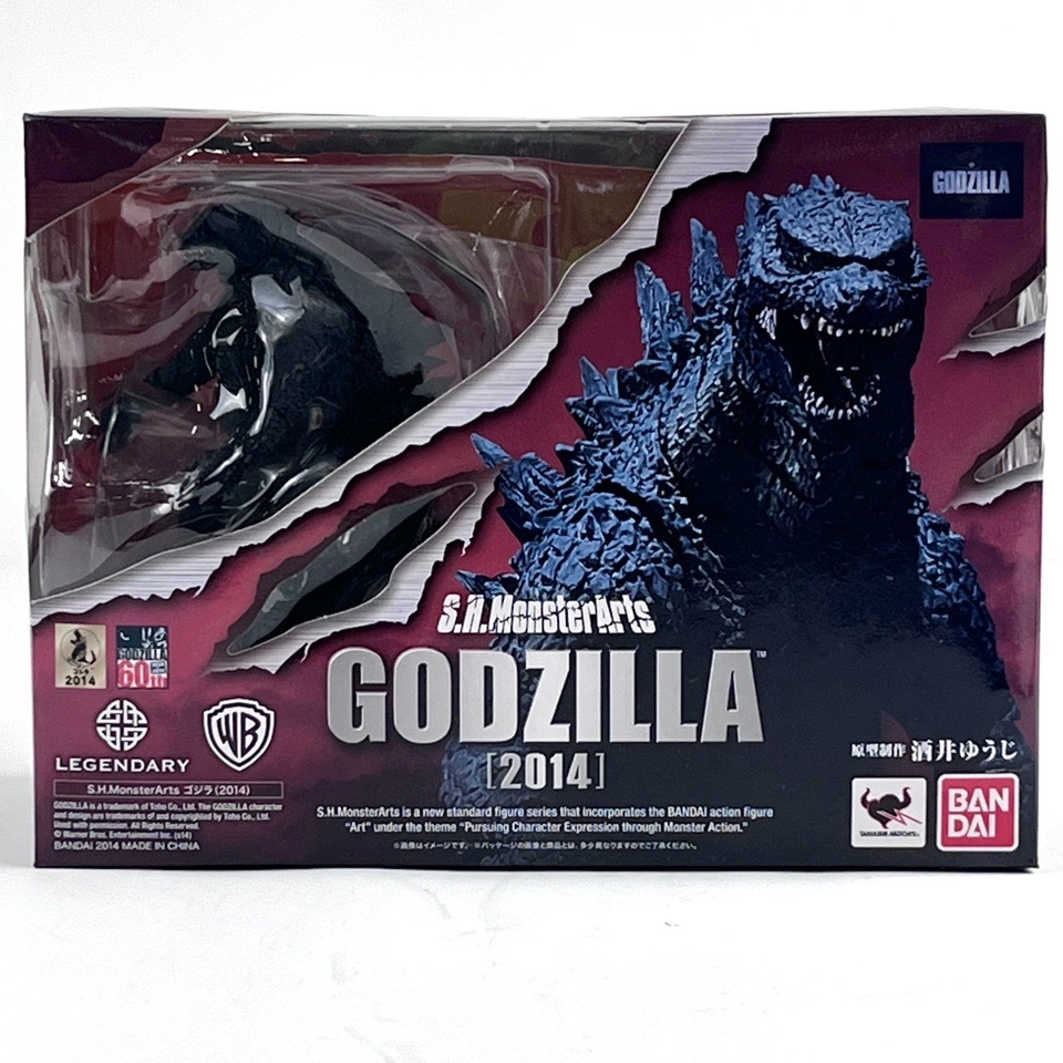 1円~ 未開封 バンダイ S.H. MonsterArts モンスターアーツ ゴジラ 2014 箱付 東宝 GODZILLA ハリウッド ギャレゴジ フィギュア おもちゃ