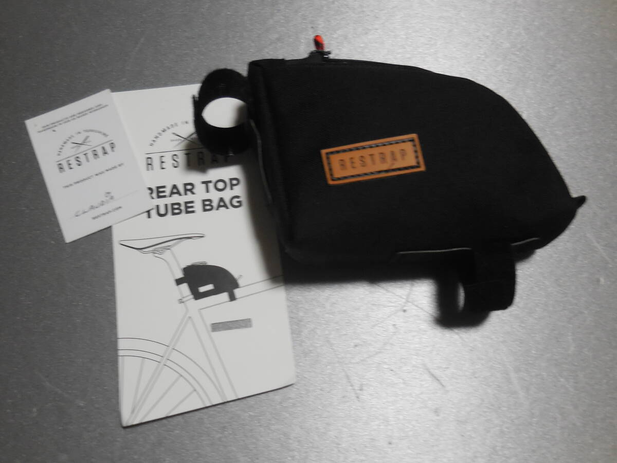 リストラップ RESTRAP 自転車用 フレームバッグ リアトップチューブバッグ ブラック 0.8L REAR TOP TUBE BAG 国内正規品