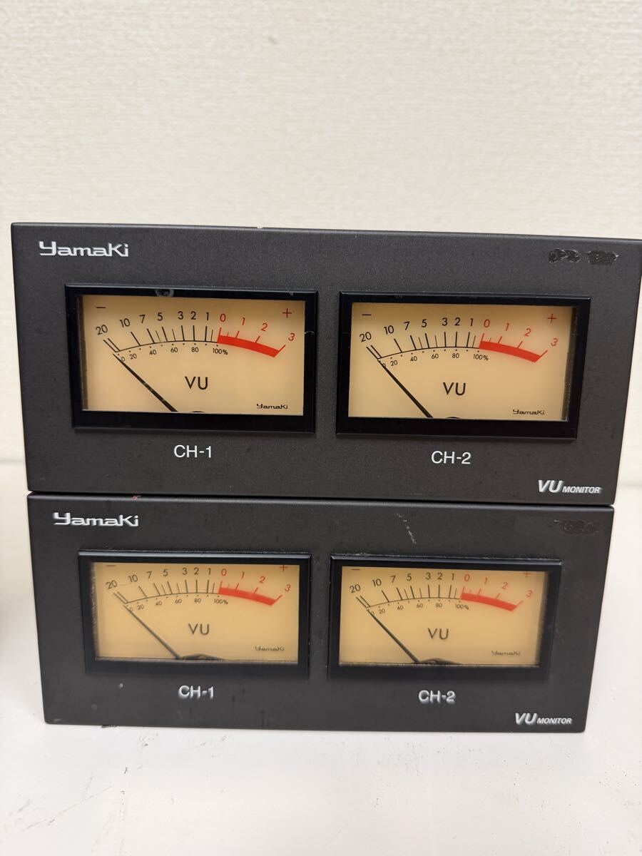 2台セット　ヤマキ　yamaki VUメーター　VUM-D82H 中古