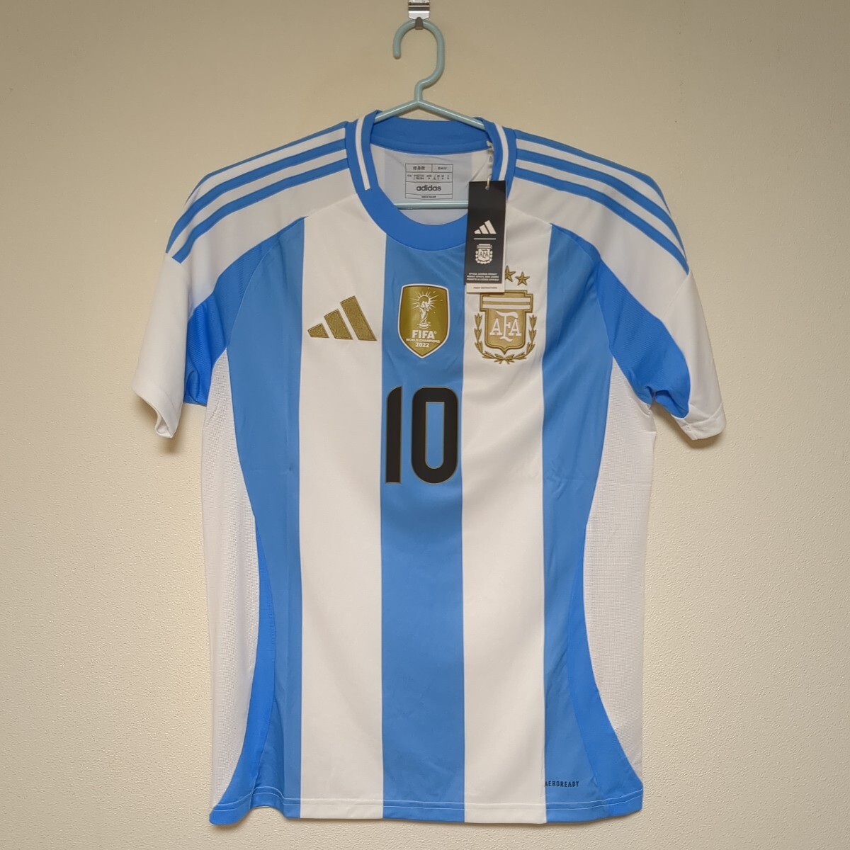 アルゼンチン代表 2024 ＃10 メッシ ユニフォーム XL 新品 未使用 adidas アディダス タグ付き Messi バルセロナ バロンドール