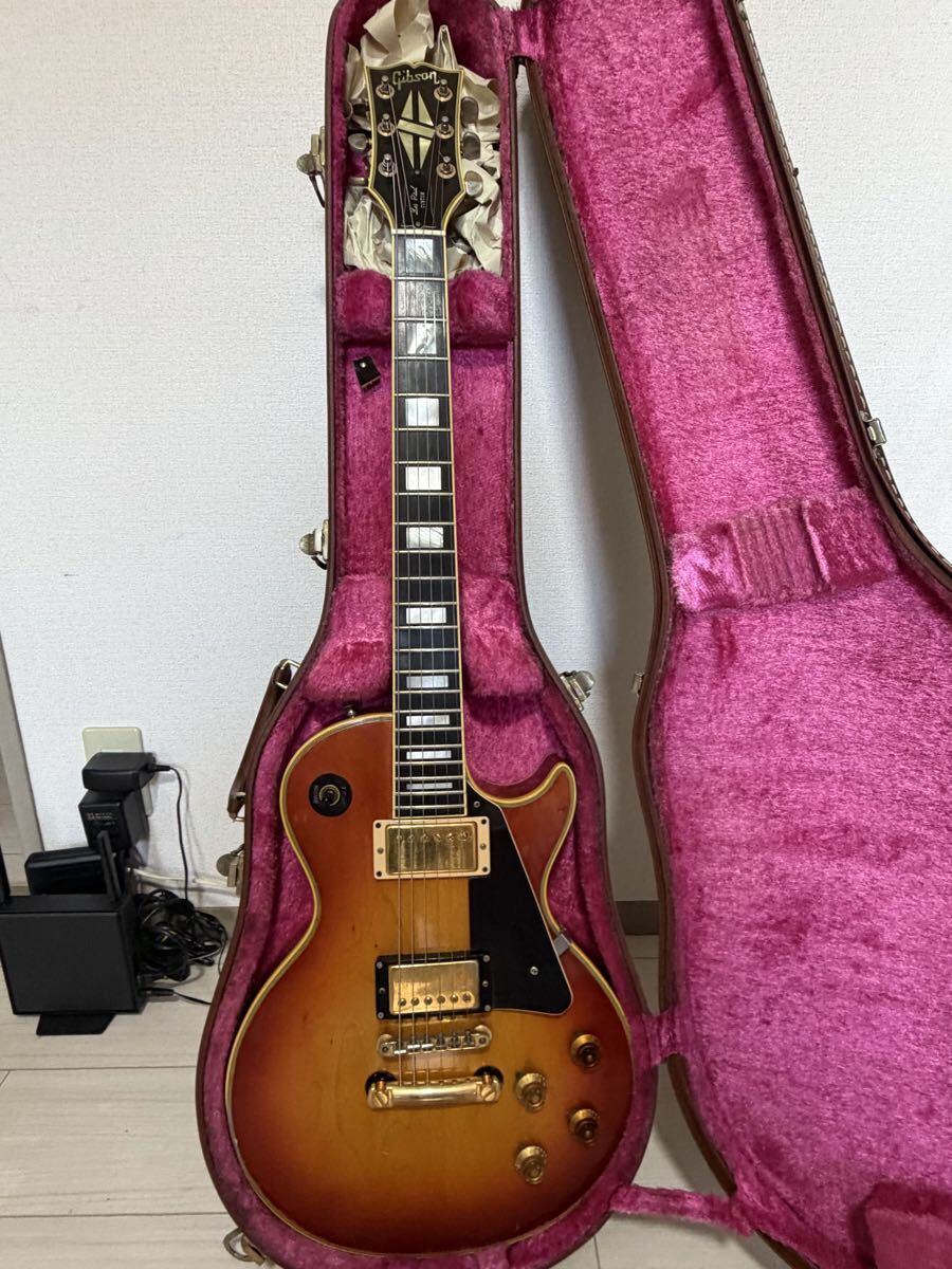 Gibson Les Paul Custom？ PAT NO 2737842 PU×2 Grover シリアルなし エレキギター現状品 ハードケース付