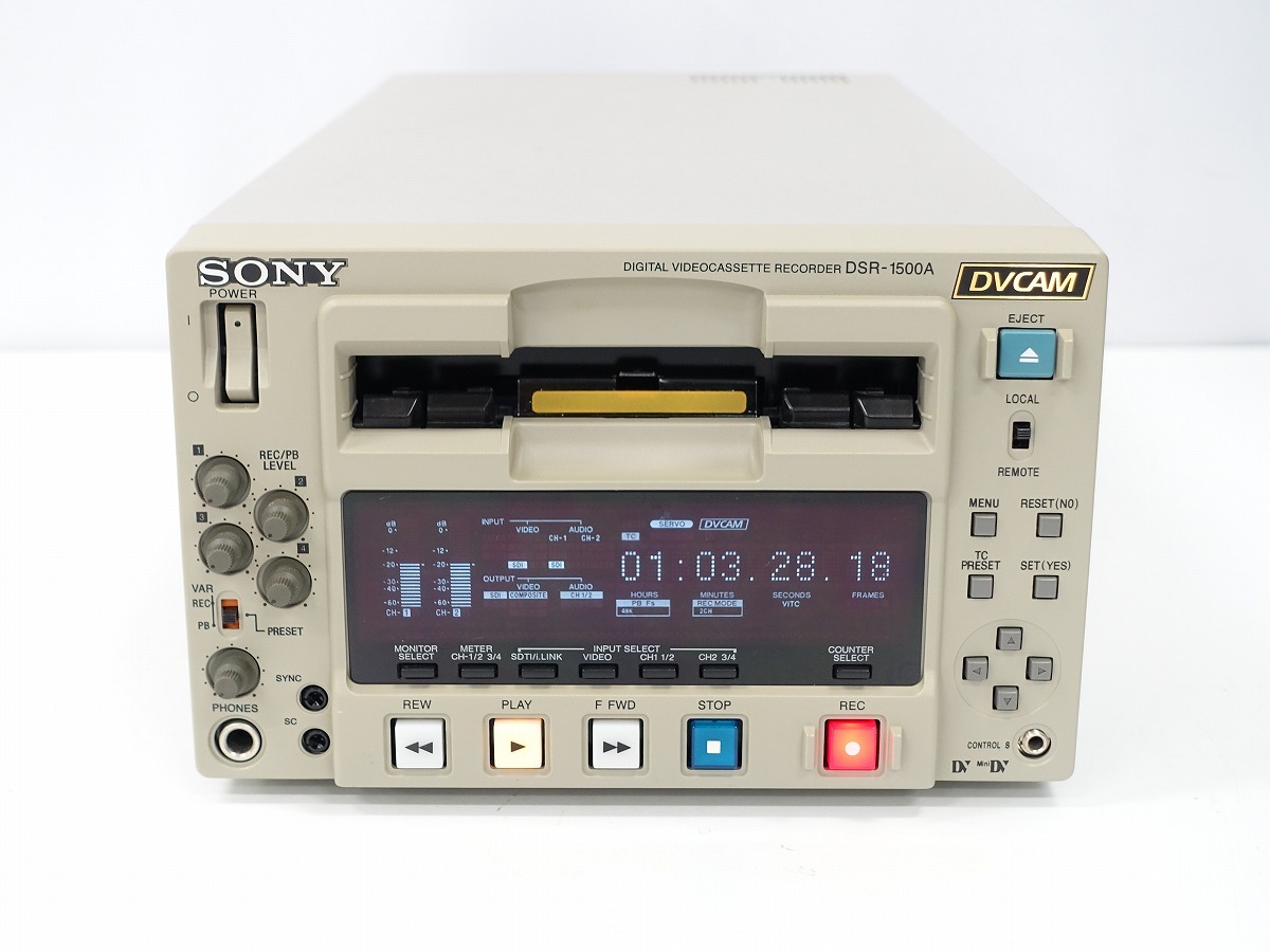 SONY DVCAMレコーダー DSR-1500A　貴重な動作品 【DRUM81ｘ10H！】*448499