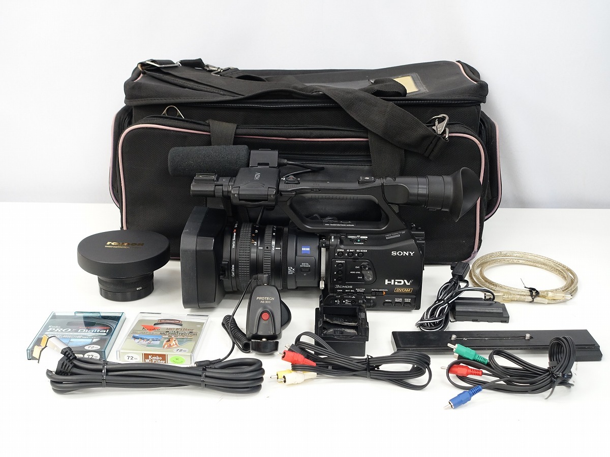 【DRUM 0H！】 SONY HVR-Z7J HDVカムコーダー HDV/DVCAM/DV ミニサイズカセット 動作品 付属品多数 *451414