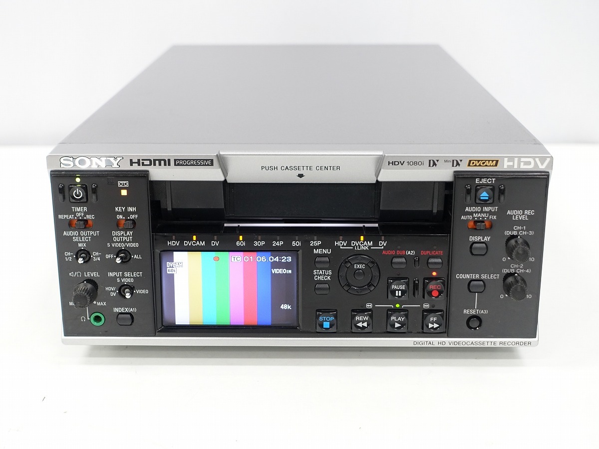 【DRUM 僅か10x10H】 SONY HVR-M25AJ HDVレコーダー 動作品 HDV/DVCAM/DVの3フォーマット対応 *451416
