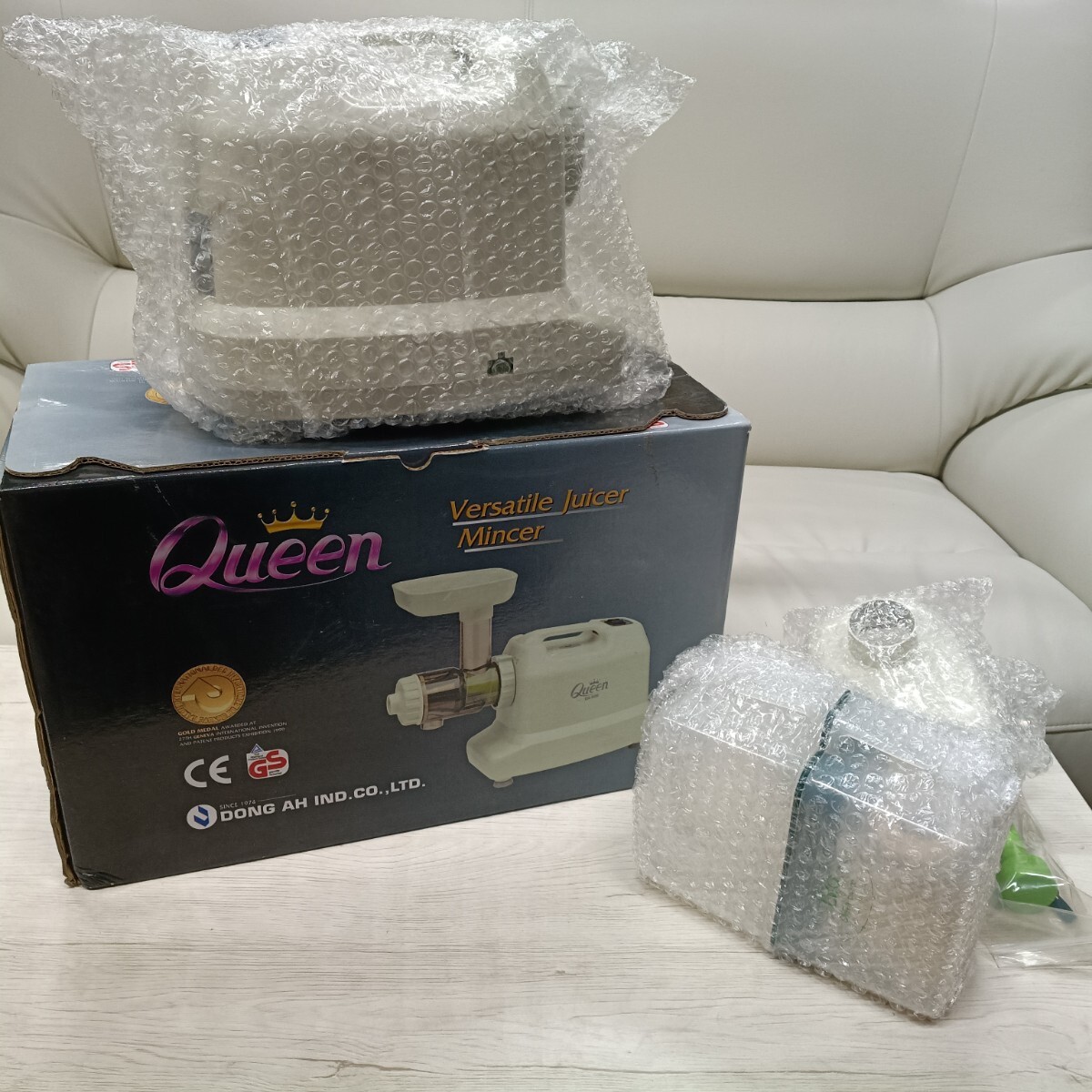 f2/ 未開封 Queen Versatile Juicer Mincer ジューサー ミンサー ミートグラインダー 家電 調理器具 箱付