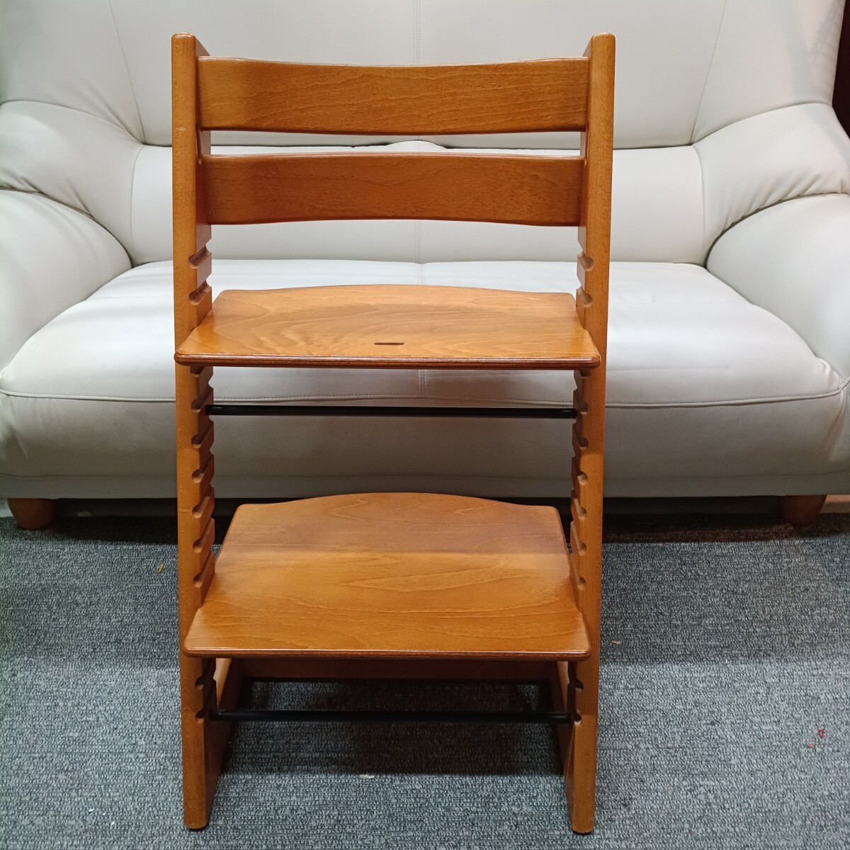 LM6/ ★STOKKE ストッケ トリップトラップ Tripp Trapp ベビーチェア 木製 キッズチェア ブラウン系 中古 現状品