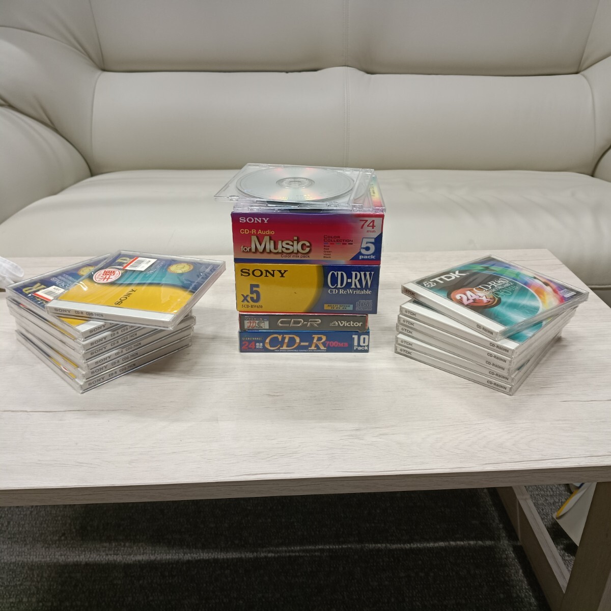 LM/ CD-R CD-RW まとめ売り 約45枚 SONY TDK Victor 74分 700MB 音楽用 データ用 中古 現状品
