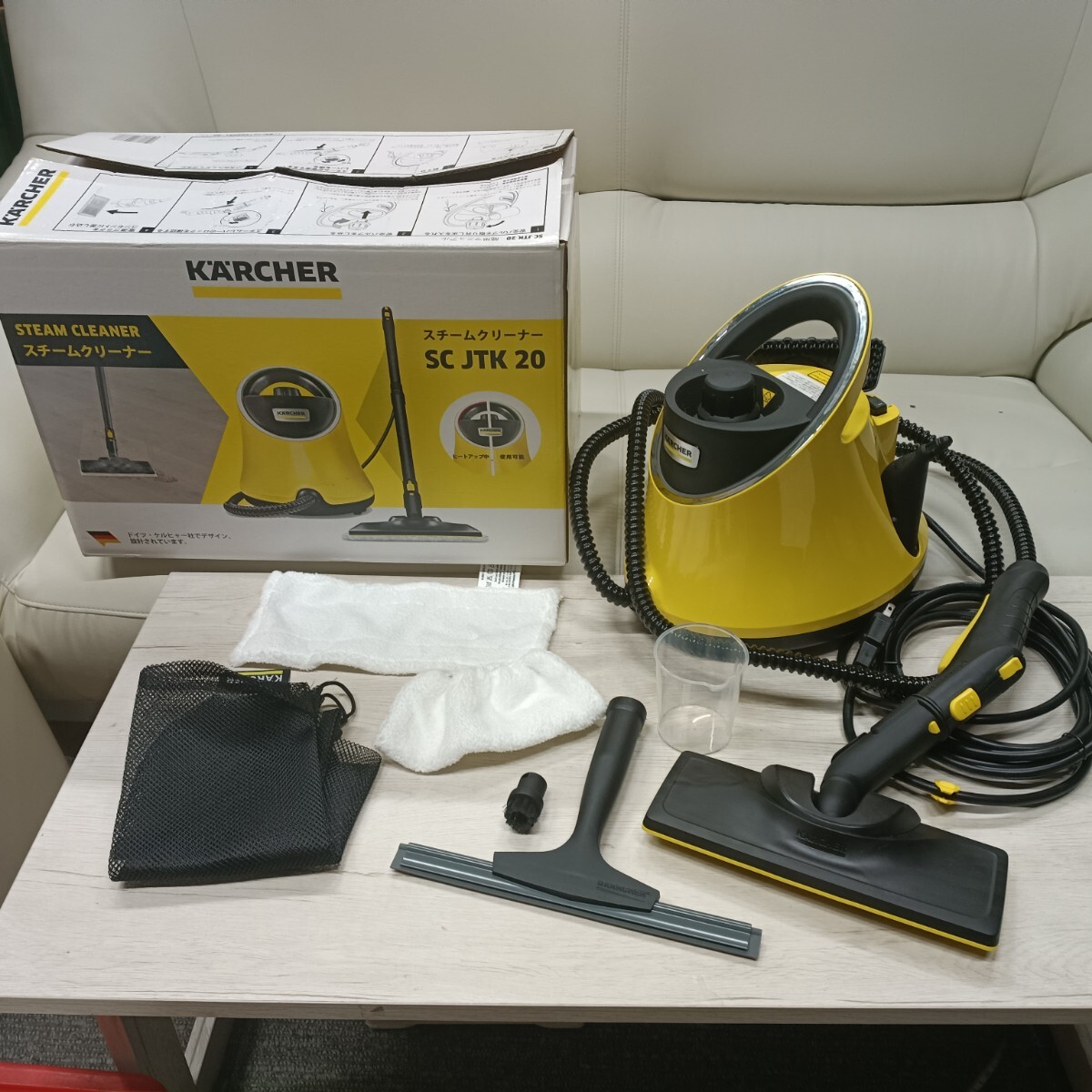 L1.KARCHER ケルヒャー スチームクリーナー SC JTK 20 本体 アタッチメント付 通電確認のみ 現状品