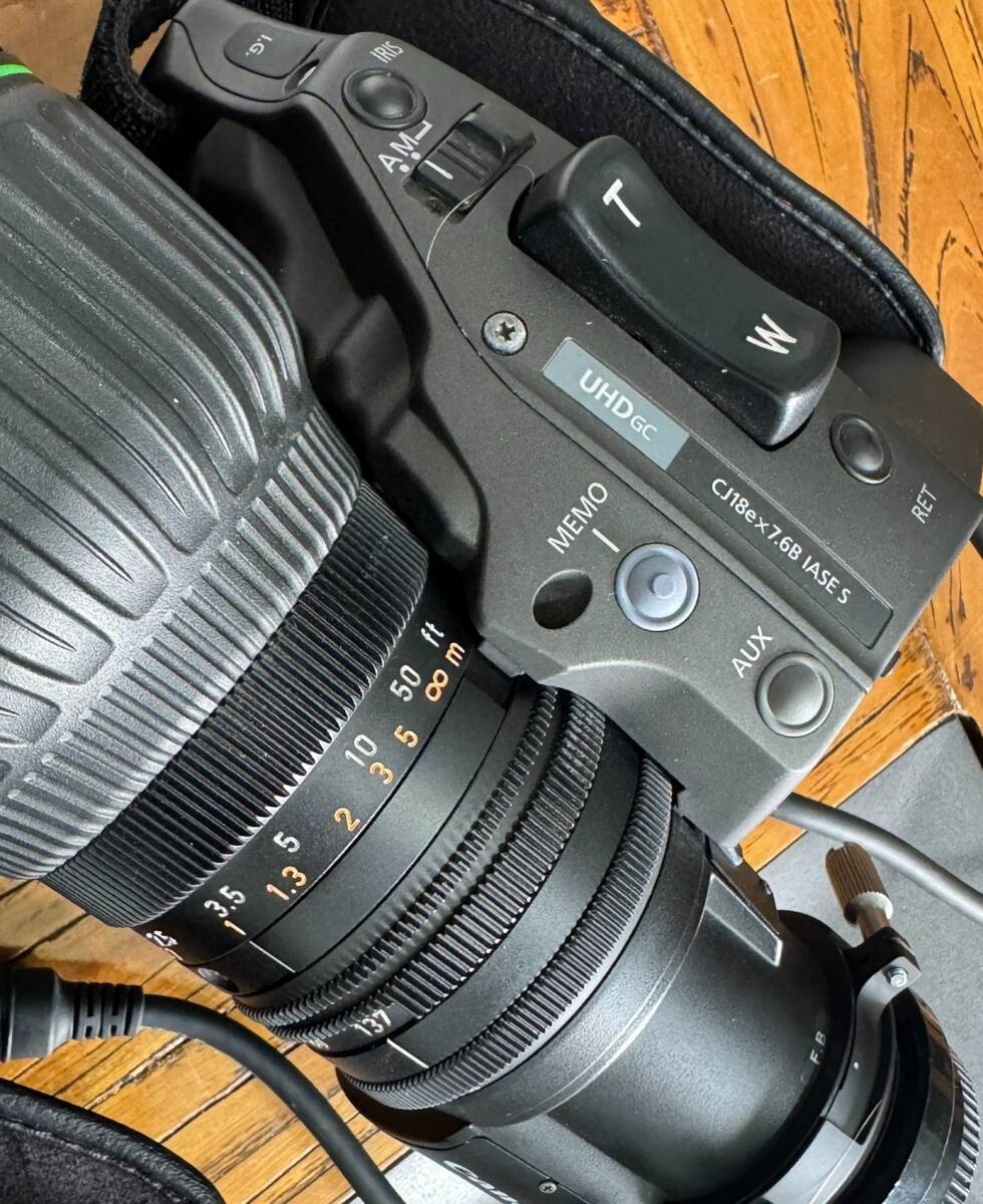 CANON CJ18ex7.6B IASE 4K 放送用ポータブルレンズ フルサーボ 