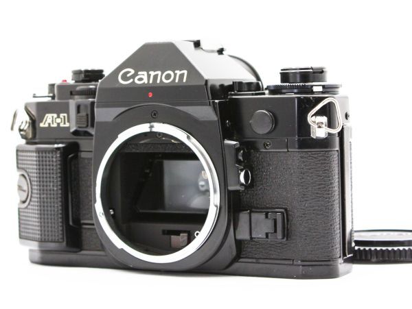 86【動作品】Canon キヤノン A-1 35mm 一眼レフ フィルムカメラ ボディ Black ブラック