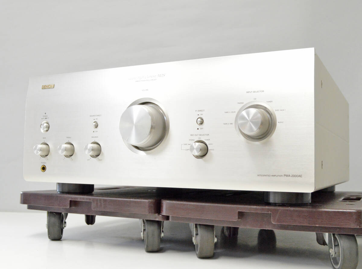 出音快調！DENON 最高峰MOSプリメインアンプ PMA-2000AE 取説、当時カタログ付 バイワイヤリング対応 デノン ys947