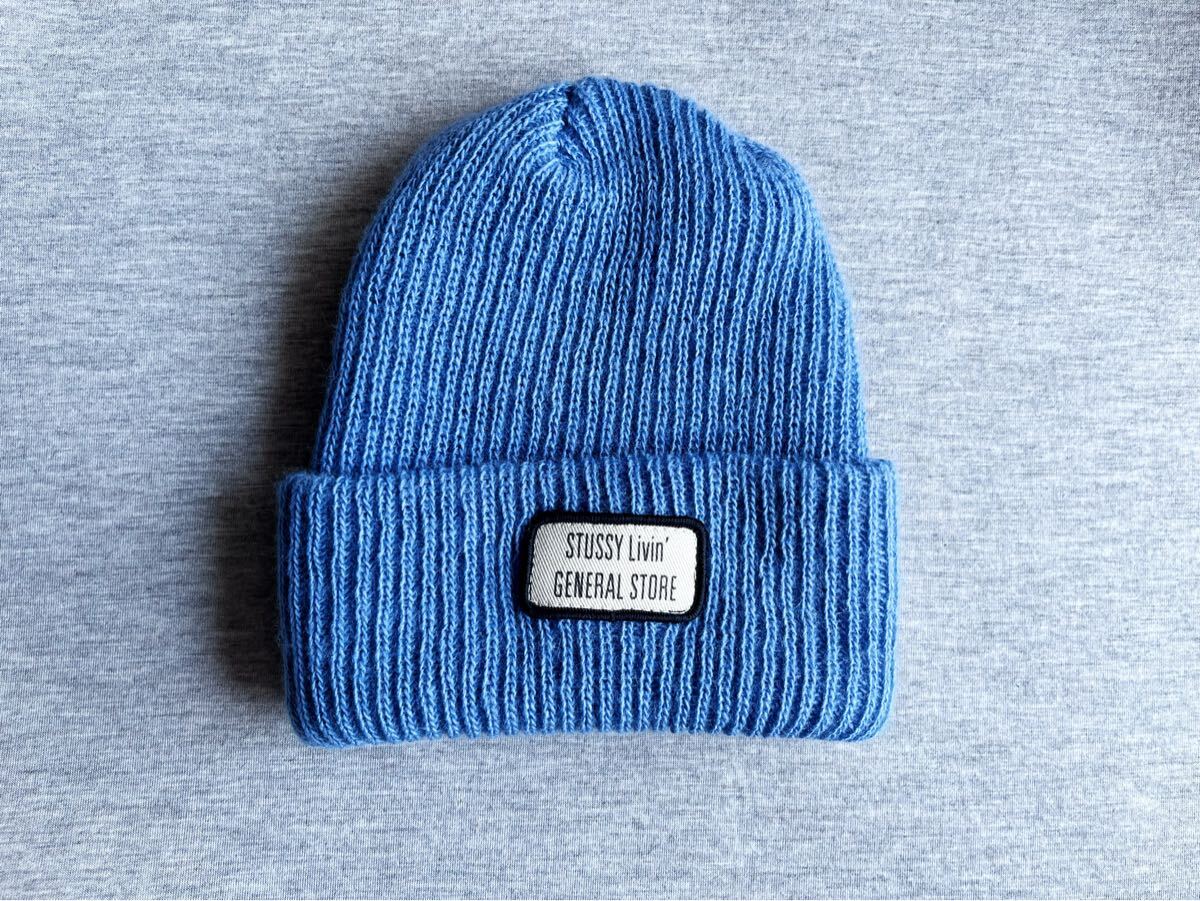 激レア☆STUSSY Livin’ GENERAL STORE 青ニットキャップ SUPREME ステューシー ロンハーマン SOPH