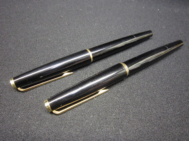 【 MONTBLANC モンブラン 320 万年筆 ペン先 585 2本 まとめて ブラック 筆記用具 】北海道発