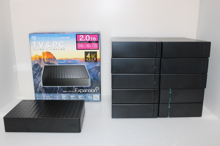 必見！【　I.O DATA HDD 2TB×8個　3TB×2個　/　SEAGATE HDD 2TB×2個　】