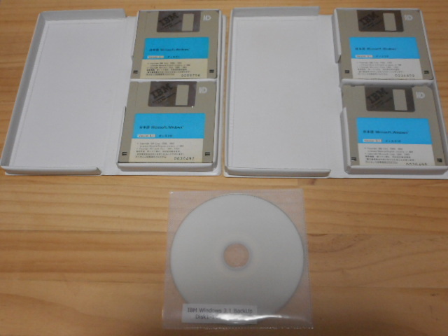 希少品！ IBM製 OS オペレーティングシステム 「日本語 Microsoft Widows3.1」（現状渡し）