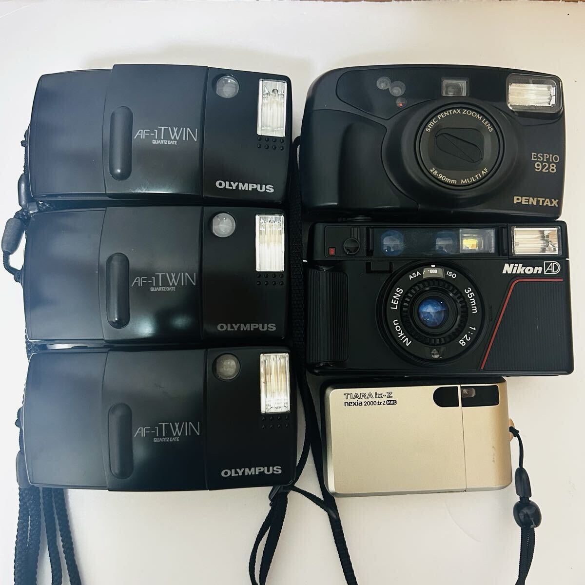 OLYMPUS PENTAX Nikon FUJIFILM 6台 セット まとめ コンパクトフィルムカメラ