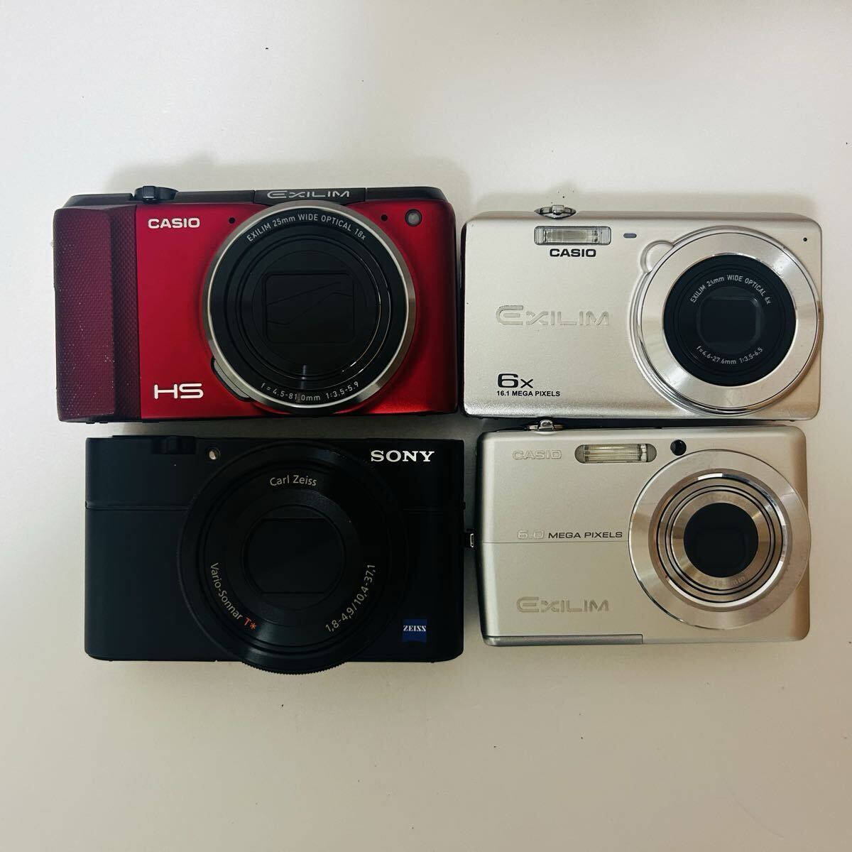 SONY Cyber-shot DSC-RX100 CASIO EXILIM コンパクトデジタルカメラ まとめ　4点セット セットメ コンデジ