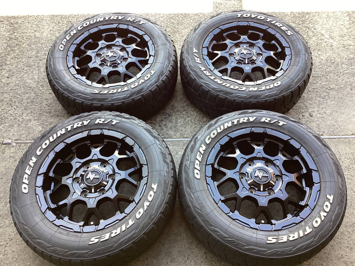 M9551 NITRO POWER 16インチ 6.5J +48 139.7/6H＆215/65R16 109/107Q オープンカントリー 夏タイヤ 4本 キャラバン E25 E26 