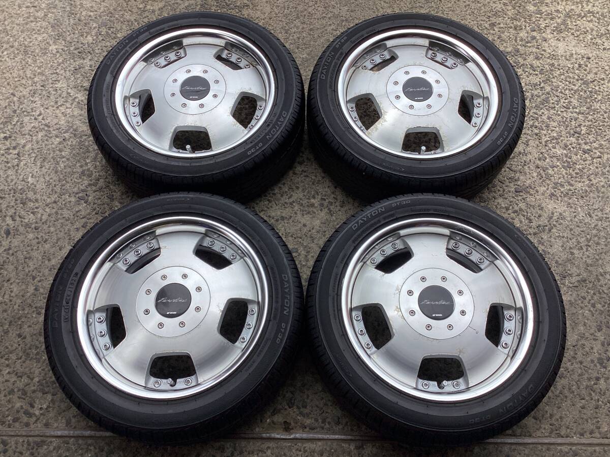 M9566 WORK ユーロライン DISH 14インチ 5J +45 100/4H＆165/55R14 夏タイヤ 4本 軽トラック 軽バン