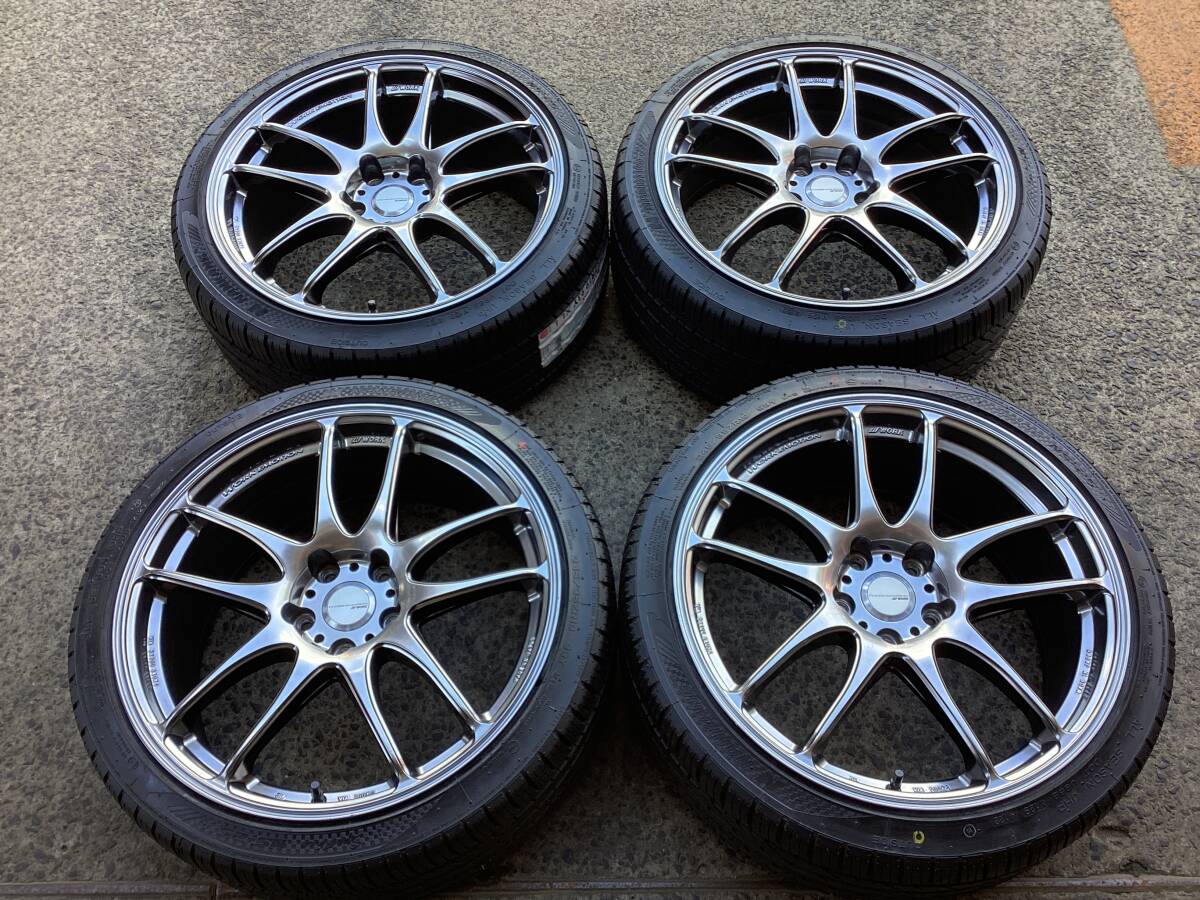 M9578 WORK エモーション CR kiwami 19インチ 8.5J +42 114.3/5H＆245/35R19 未使用 新古品 夏タイヤ 4本