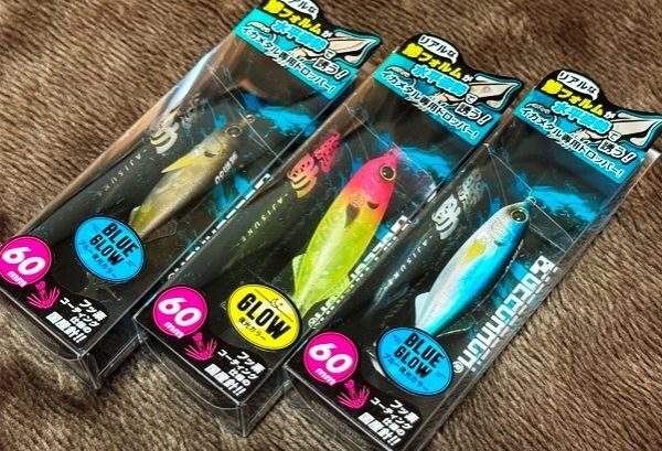 ジークラック　鯵助　60ｍｍ　3個セット　イカメタル　ドロッパー　オモリグ　2