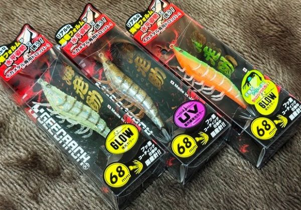 ジークラック　海老助　3個セット　イカメタル　ドロッパー　オモリグ