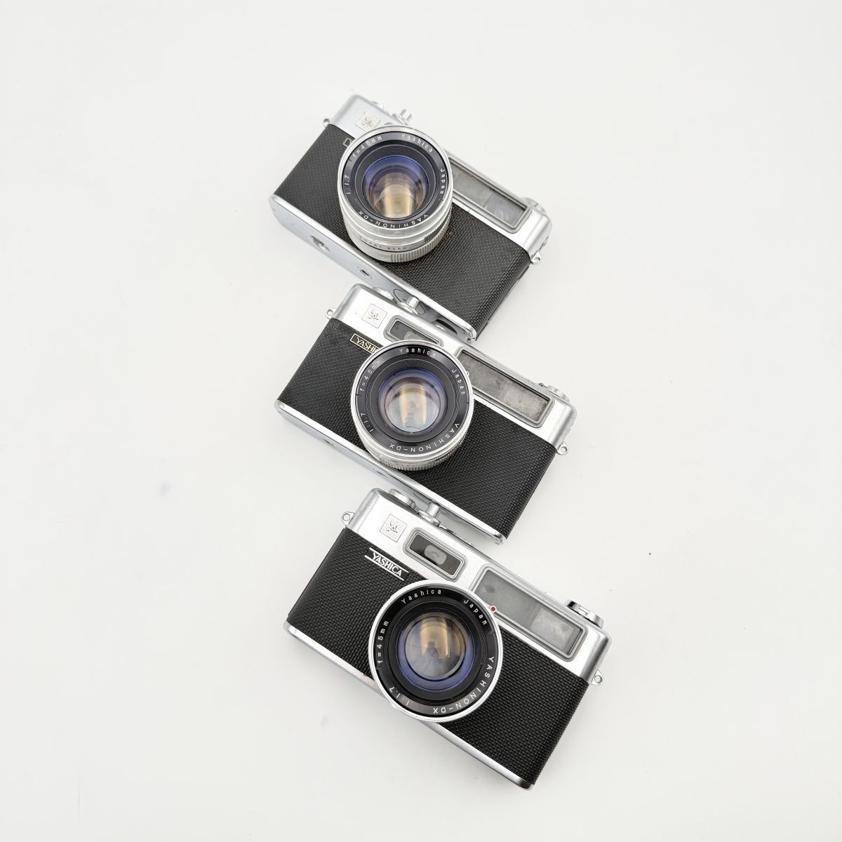 YASHICA ヤシカ ELECTRO 35 エレクトロ35 COLOR-YASHINON DX F1.7 45mm フィルムカメラ 現状品 ジャンク 1円スタート まとめ 007