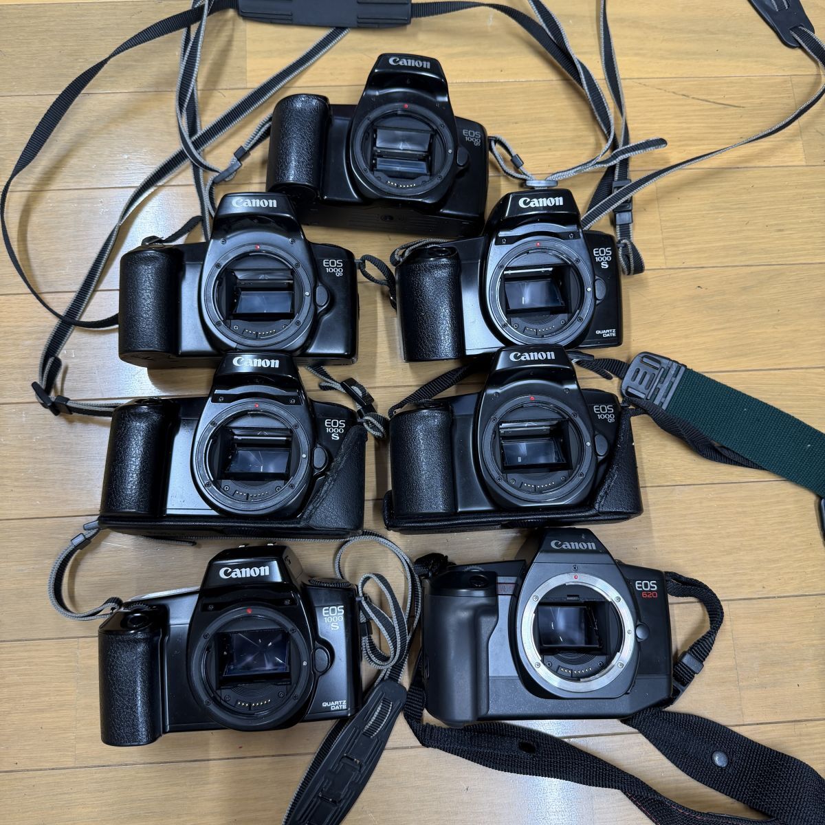 Canon EOS 1000 QD 1000S 620 キヤノン キャノン フィルム一眼レフカメラ まとめ ボディ 動作未確認 現状品 ジャンク 1円スタート 003
