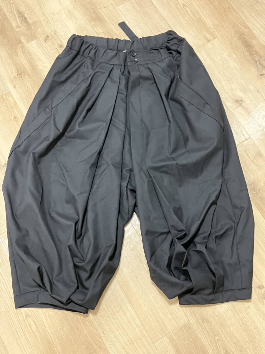 Ground Y/グラウンドワイ T/W Gabardine ギャバジン ハカマ パンツ GA-P11-100/3