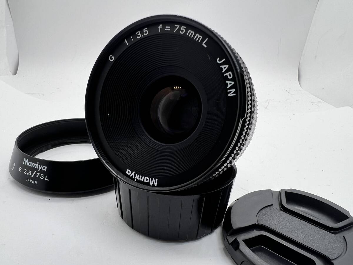 [美品・動作品・光学修理済み] マミヤ Mamiya G 75mm f3.5 L Lens For New Mamiya 6 Six MF
