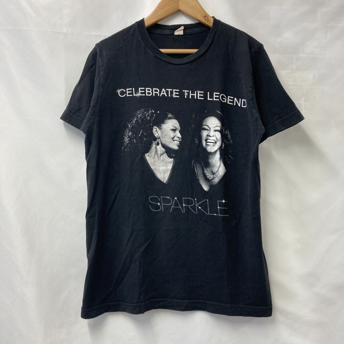★大特価★【500円スタート】TULTEX タルテックス メンズ Tシャツ CELEBRATE THE LEGEND SPARKLE 黒 古着 半袖 サイズS【20260604-01】