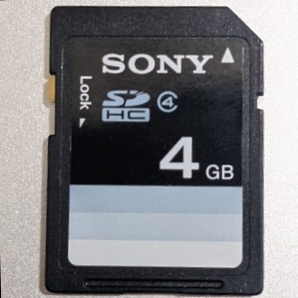 4GB SONY SDHCカード SDカード CLASS4 動作確認済み ソニー